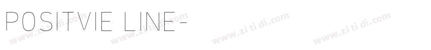 POSITVIE LINE字体转换